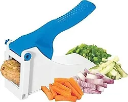 SHIVI KITCHEN Potato Chipser,Vegetable Cutter French Fries Slicer Chips Chipser Plastic  Stainless Steel |French Fries| Cutters |Potato Chips |Kitchen Gadgets for Kitchen-thumb2