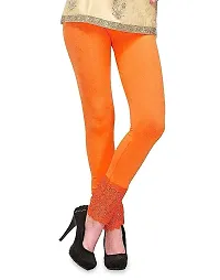 Shivika Collection Stylish Ankle Length Net Leggings for Women and Girl's Combo | Designer Lace Leggings for Girls-thumb2
