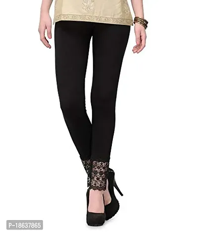 Shivika Collection Stylish Ankle Length Net Leggings for Women and Girl's Combo | Designer Lace Leggings for Girls-thumb4