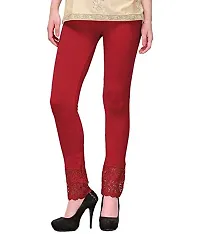 Shivika Collection Stylish Ankle Length Net Leggings for Women and Girl's Combo | Designer Lace Leggings for Girls-thumb3