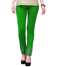 Shivika Collection Stylish Ankle Length Net Leggings for Women and Girl's Combo | Designer Lace Leggings for Girls-thumb1