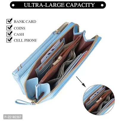 Shivi PU Womens Mobile Cell Phone Cash Card Holder Cross-Body Sling Bag Girls Small Hand Wallet-thumb4