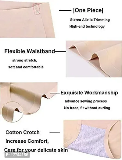 Women/Girls Ice Silk Seamless Panty Smooth Stretch Women Hipster Panties for Women Daily Use Pack of 2 (Multi Colored)-thumb2