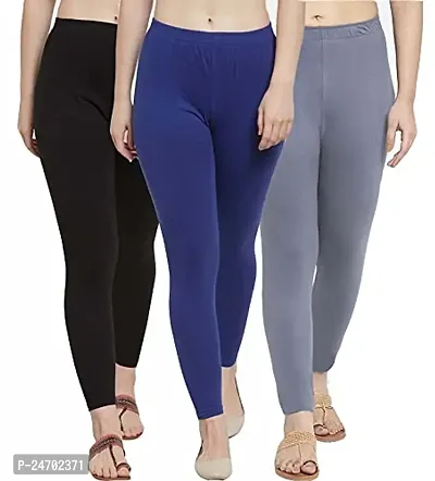 Cotton Leggings Combo for Women  Pack of 3)-thumb0