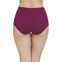 Women and Girls Solid Cotton lycra Full Brief Panty Pack(Pack of 3)-thumb3