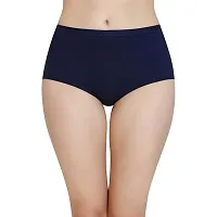 Women and Girls Solid Cotton lycra Full Brief Panty Pack(Pack of 3)-thumb1