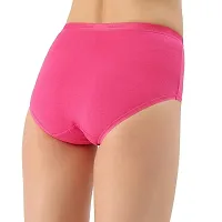 Women and Girls Solid Cotton lycra Full Brief Panty Pack(Pack of 3)-thumb2