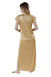 Women's Premium Soft Satin Nighty free size Pack of 2-thumb2