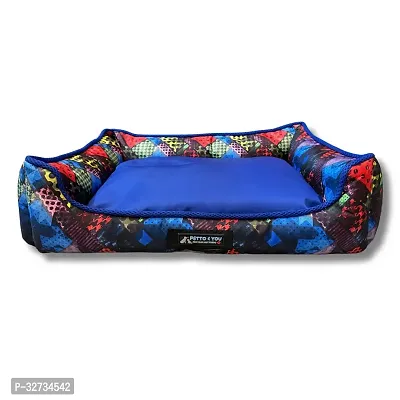 Waterproof Dog Snuggle Bed Non Woven Laminated Filament (M) Blue