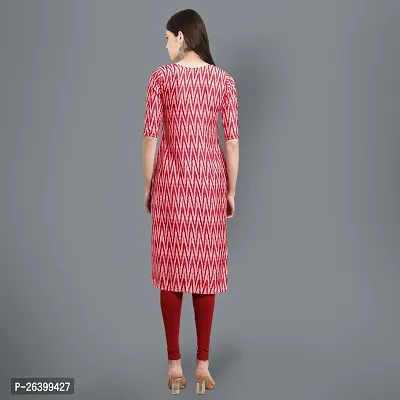 Attractive Multicoloured Printed Crepe Straight Kurta For Women-thumb2