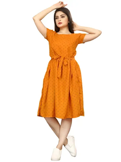 Stylish Crepe Dress For Women