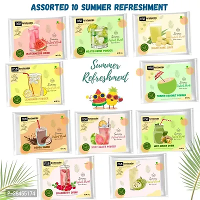 NutriSnacksBox Natural 10 Assorted Summer Drink | Instant Energy Drink, Rehydration drink ,No Preservative-thumb0