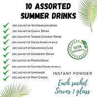 NutriSnacksBox Natural 10 Assorted Summer Drink | Instant Energy Drink, Rehydration drink ,No Preservative-thumb1