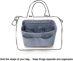 GREENSHEEP Women Felt Purse Organizer Insert for Ladies Handbag, Tote, Hobo Bag Storage Purse Divider, Multiple Storage Compartment-thumb4