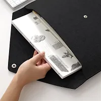 Felt A4 Paper Document Folders  Pack Of 2 (Black And Dark Grey)-thumb4