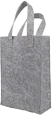 GREENSHEEP Felt Reusable Shopping Bag, Storage Tote Utility Bag with Reinforced Handles for Grocery, Work, Travel, Newspaper Magazine, Toys, Clothes