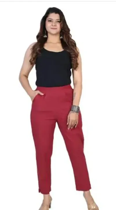 Stylish Solid Ethnic Pants For Women