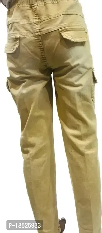 Okey-Times Boys Cotton Trousers Pant Camel Color 5 Year - 8 Year-thumb3