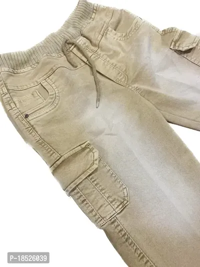 Okey-Times Boys Cotton Trousers Pant Light Camel Color 2 Year - 4 year-thumb4