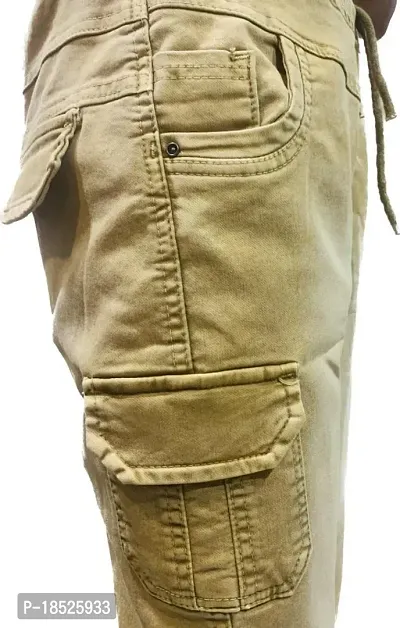 Okey-Times Boys Cotton Trousers Pant Camel Color 5 Year - 8 Year-thumb4