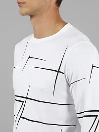 Stylish Round Neck Cotton Blend T-Shirt For Men-thumb3