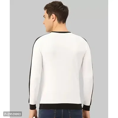 Stylish Round Neck Cotton Blend T-Shirt For Men-thumb2