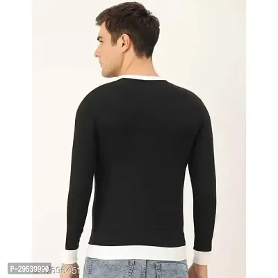 Stylish Round Neck Cotton Blend T-Shirt For Men-thumb2