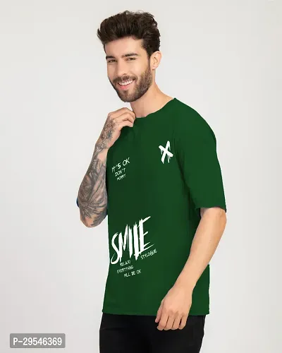 Stylish Round Neck Cotton Blend T-Shirt For Men-thumb4