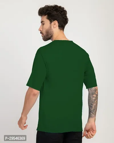 Stylish Round Neck Cotton Blend T-Shirt For Men-thumb5