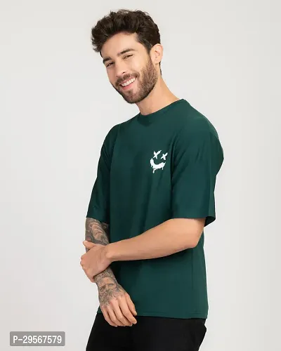 Stylish Cotton Blend T-shirt For Men-thumb2