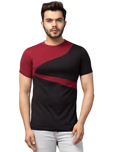 Stich Vastra Men Good Looking Colour Round Neck T-Shirt