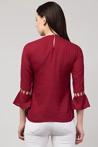 3/4 Sleeve Round Neck Women Top-thumb1