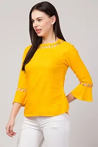 3/4 Sleeve Round Neck Women Top-thumb2