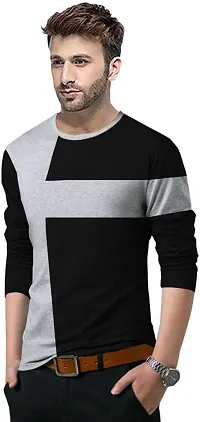 Grey Cotton Tshirt For Men-thumb2