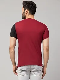 Men's Multicoloured Cotton Colourblocked T-Shirt-thumb1