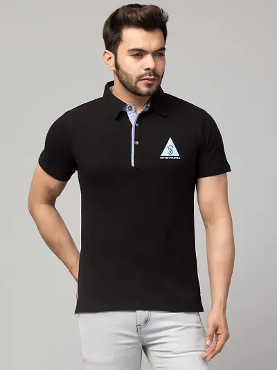 Men's Solid Polo T-Shirt