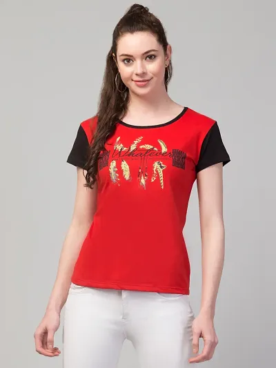 Stylish Round Neck Tees For Women