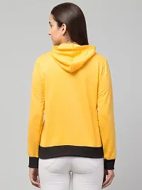 STITCH VASTRA Women's Fleece Printed Full Sleeve Regular Length Hooded Neck Sweatshirt with Hood-thumb1