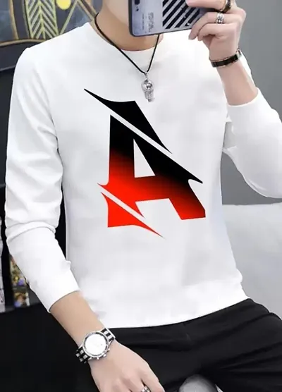 Round Neck Full Sleeve Casual Men tshirt