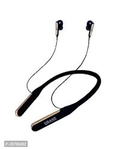 Stylish Black In-Ear Blluethooth Wireless Headphones With Microphone Neckband