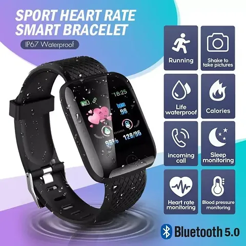 Bluetooth Smart Fitness Band Watch with Heart Rate Activity Tracker
