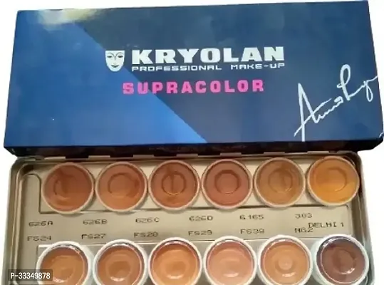 Kryolan 12 Colour Base Foundation (Fair, 48 Ml)