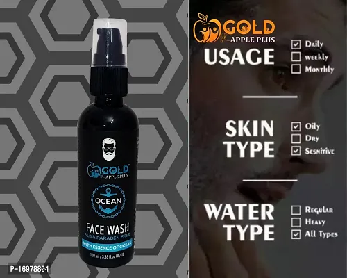 Gold Apple Plus Ocean Face Wash For Men-100ML