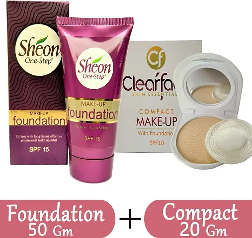 Foundation With Clear face Make-up Combo