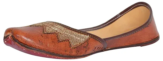 RYAG Leather Ethnic Mojari/Jutti for Womens and Girls (Numeric_5)