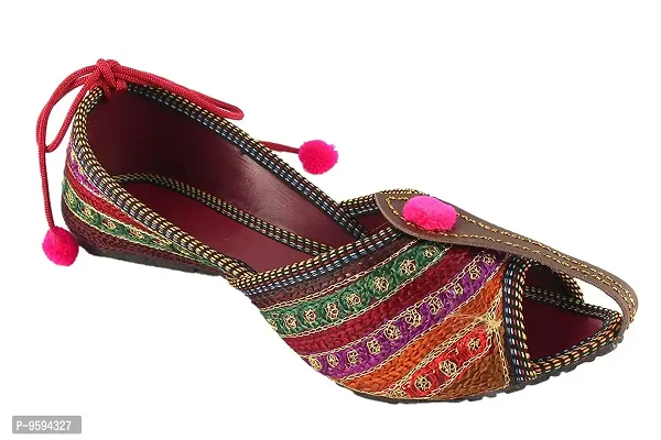 Buy Designer Flip Flop Women & Man Embroidered Sandal Handmade Rajasthani  Flat Back Open Sandal Juti Traditional Mules Online in India - Etsy