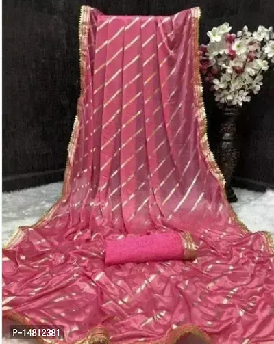 Buy Pink Pure Crepe Rai Bandhej Gota Patti Handwork Saree Online in India -  Etsy