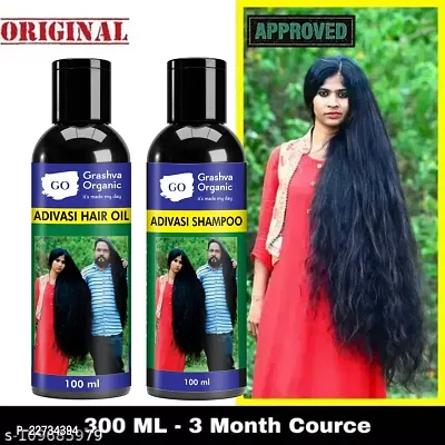 Adivasi Neelambari All Type of Hair Problem Herbal Growth Hair Oil  Hair Shampoo-Dandruff Control - Hair Oil(100ml)  Hair Shampoo(100ml) (200 ml)-PACK-1