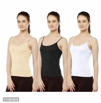 Toola Womens Adjustable Camisole (Pack of 3)