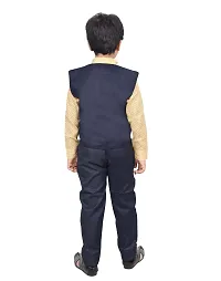 KIDZ AREA ""Flawsome Stylish Kids"" Casual Shirt, Waistcoat and Pant Set_For Boys X221-NAVY BLUE-22-thumb1